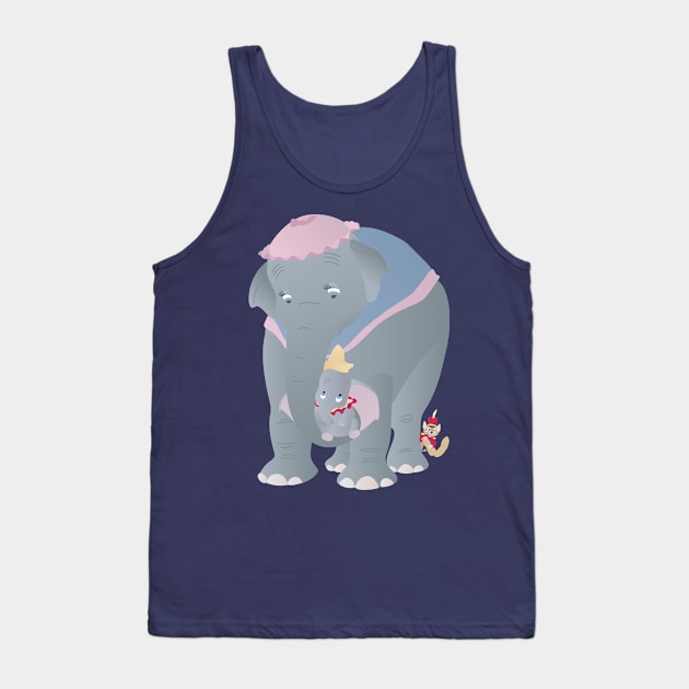 Mrs. Jumbo & Dumbo Tank Top by Lydilena